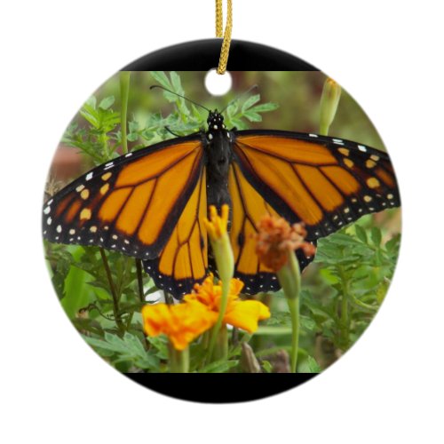 My Monarch Butterfly-circle ornament