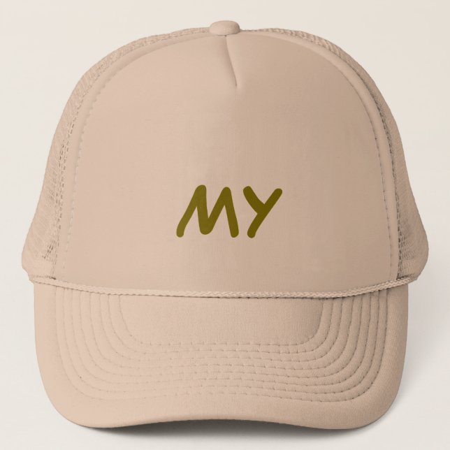 MY Monogram Trucker Hat (Front)