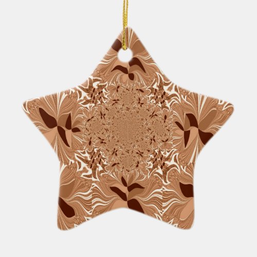 My Morning Coffee Colors Ceramic Ornament