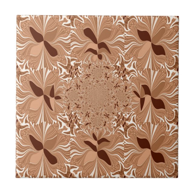 My Morning Coffee Colors Ceramic Tile (Front)