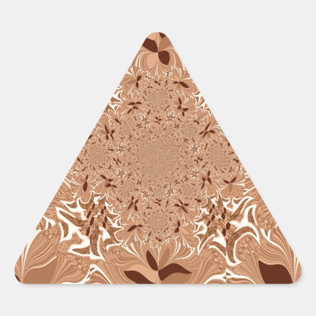 My Morning Coffee Colors Triangle Sticker (Front)