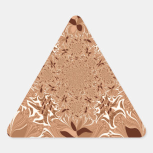 My Morning Coffee Colors Triangle Sticker