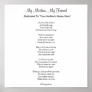 Mother Poetry Posters & Photo Prints 