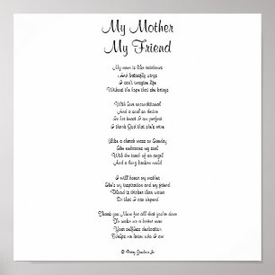 MY MOTHER MY FRIEND POSTER