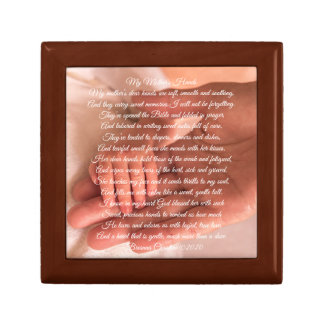 My Mother's Hands Poem Gift Box