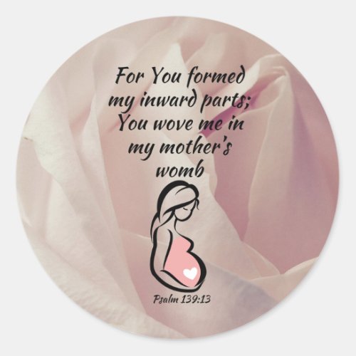  My Mothers Womb Sticker