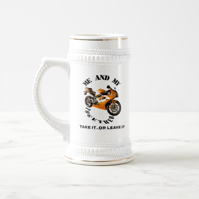 My Motorcycle Beer Stein (Left)