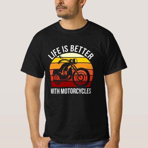 My Motorcycle Ride Funny Bike Rider Graphic T_Shirt