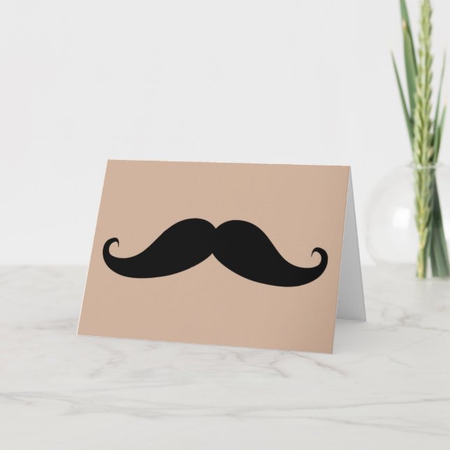 My Moustache Greeting Card (Front)