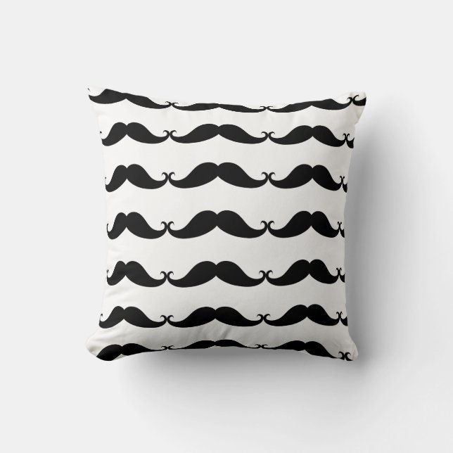 My Moustache Pillow 16x16 (Front)