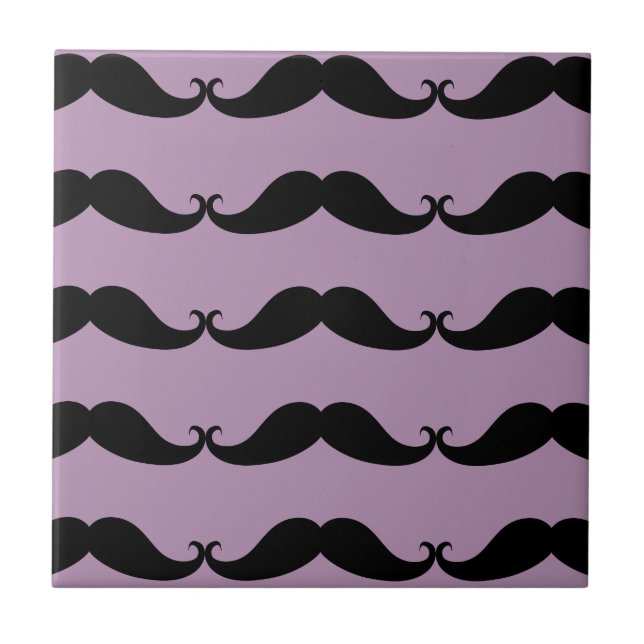 My Moustache Small Ceramic Tile (Front)