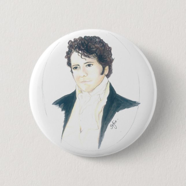 My Mr Darcy Pinback Button (Front)