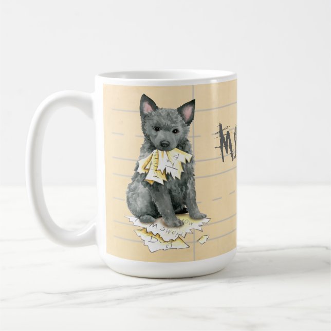 My Mudi Ate My Homework Coffee Mug (Left)