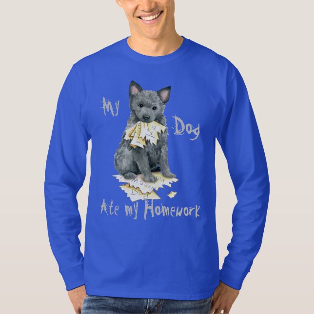 My Mudi Ate My Homework T-Shirt (Front)