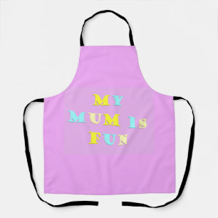 My Mum Design with poem colors pale mixed          Apron