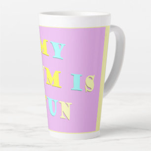 My Mum Design with poem colors pale mixed Latte Mug
