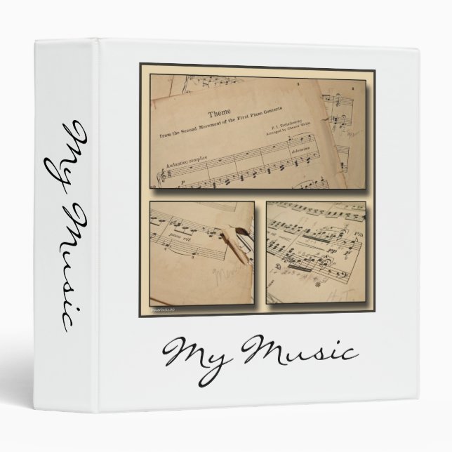My Music Binder (Front/Spine)