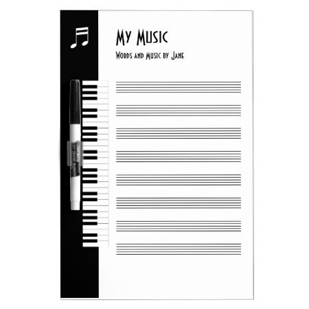My Music - Musicians Impromptu Music Board (med)