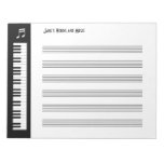 My Music - Musicians Impromptu Notepad at Zazzle
