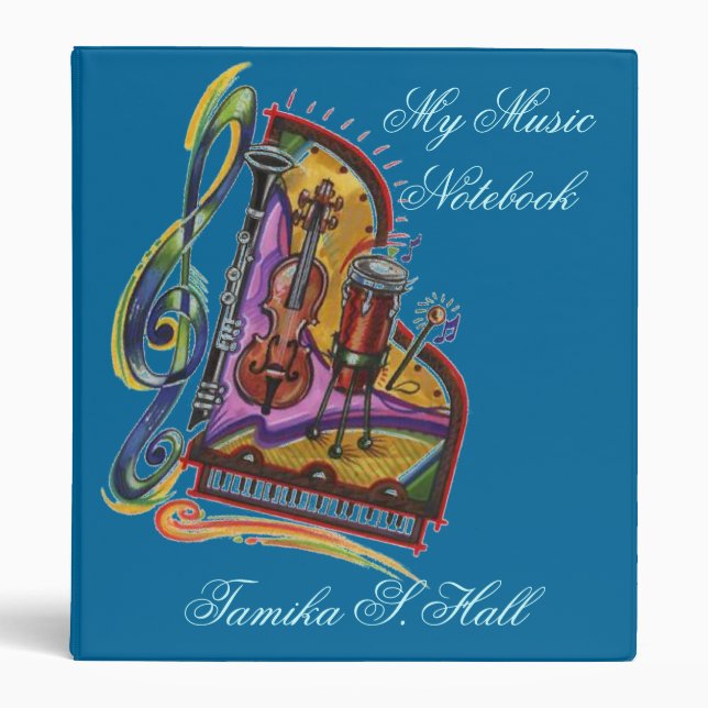 My Music Notebook 3 Ring Binder (Front)