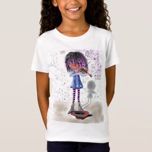 My Music _ The Little Violinist _ Cute T_Shirt