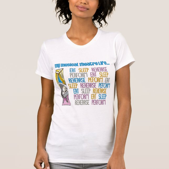 My Musical Theatre Life Womens Lite T-Shirt (Front)