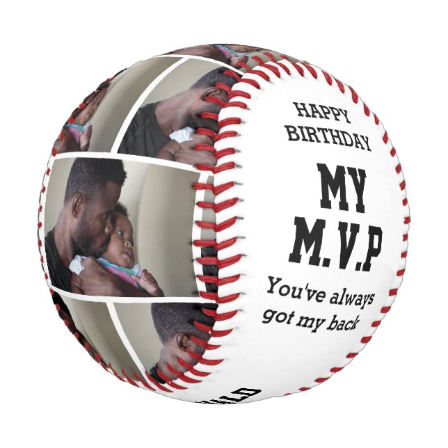 My MVP Personalized PHOTO Baseball (Angled)