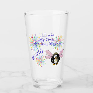 My Mystical Magical World Penguin Fairy Glass