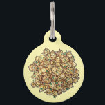 My Name is ALOO Gobi Indian Food Cuisine Foodie Pet ID Tag<br><div class="desc">Design features an original marker illustration of a classic vegetarian dish: aloo gobi. Consisting of potatoes and cauliflower, aloo gobi is popular in Indian and Pakistani cuisine. This foodie design is also available on other products. Lots of additional Indian food-themed designs are also available from this shop. Don't see what...</div>