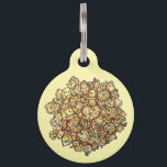 My Name is ALOO Gobi Indian Food Cuisine Foodie Pet ID Tag<br><div class="desc">Design features an original marker illustration of a classic vegetarian dish: aloo gobi. Consisting of potatoes and cauliflower, aloo gobi is popular in Indian and Pakistani cuisine. This foodie design is also available on other products. Lots of additional Indian food-themed designs are also available from this shop. Don't see what...</div>