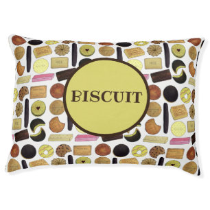 My Name is BISCUIT UK British Biscuits Digestives Pet Bed