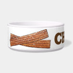 My Name is CHURRO Fried Spanish Pastry Dessert Bowl<br><div class="desc">Pet design features an original marker illustration of a pair of sugary churros. A staple of Spanish and Portuguese cuisine, the classic churro is also popular in parts of the Southwestern US, Latin America, and France, as well as in the Philippines. Fried until crunchy and sprinkled with sugar, these dough...</div>