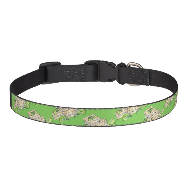 My Name is Dill Cucumber Cheese Sandwich Foodie Pet Collar (Front)
