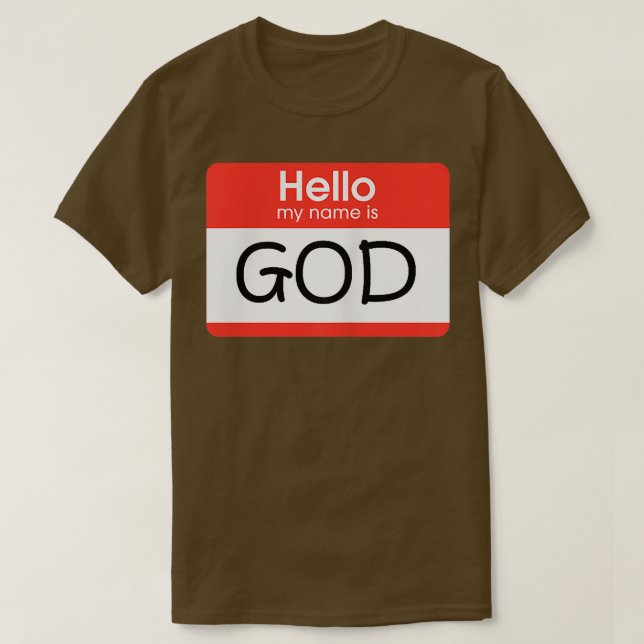 My Name Is GOD I Lit Graphic Design I Limited Offe T-Shirt (Design Front)
