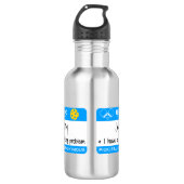 My name is | I Have a Dinking Problem | Pickleball Stainless Steel Water Bottle (Front)