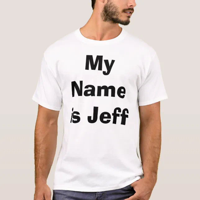 Débardeur Personnalisé "My Name Is Jeff And I Love Hugs" - Cadeau Humour Pour Jeff