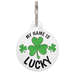 Lucky Dog Id Tags Zazzle