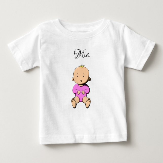 My name is... Mia Baby T-Shirt (Front)