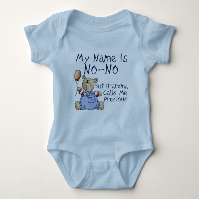 My Name is No No Baby Bodysuit (Front)