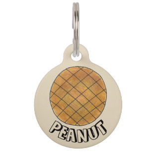 My Name is Peanut Butter Cookie Baked Goods Food Pet Tag