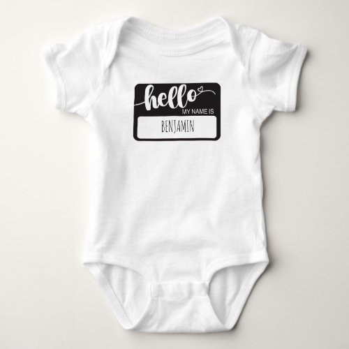 My Name Is Personalized Bodysuit 