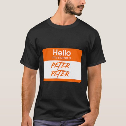 My Name Is Peter Peter Pumpkin Eater Funny Hallowe T_Shirt