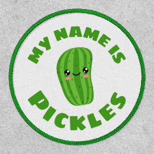 My name is pickles pet ID Patch