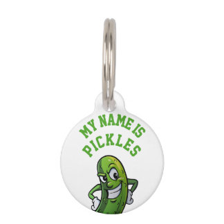 My name is pickles pet ID tag