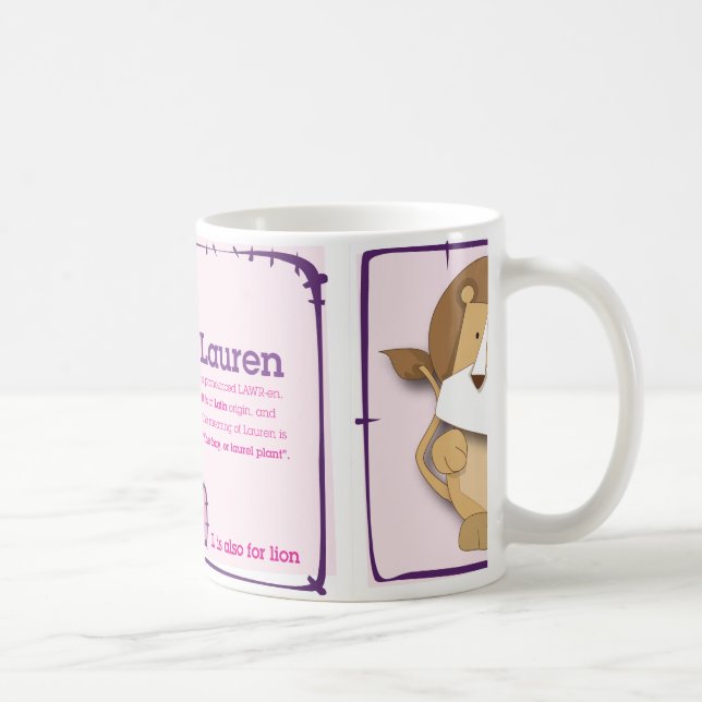 My Name: Lauren Coffee Mug (Right)