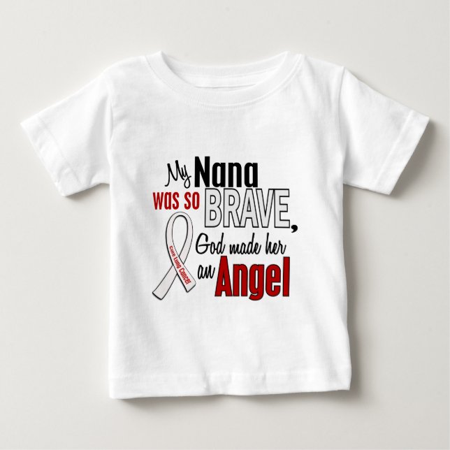 My Nana Is An Angel Lung Cancer Baby T-Shirt (Front)
