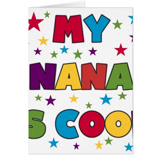 My Nana is Cool Cards (Front)