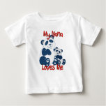 My Nana Loves Me Panda Baby T-Shirt