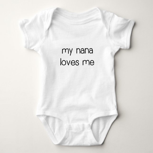 My Nana Loves Me.png Baby Bodysuit (Front)