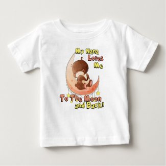 My Nana Loves Me To The Moon And Back Baby T-Shirt
